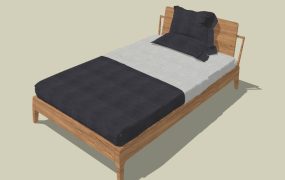 Wooden Single Bed