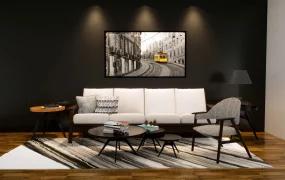 Dark Living Room Idea