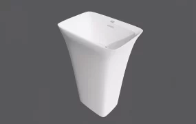 Minimalist Freestanding Pedestal Wash Basin
