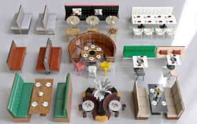 Collection Of Restaurant And Cafe Furniture
