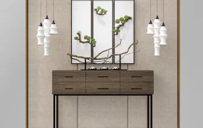 Asian Style Accent Console Table