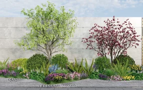 Beautifully Landscaped Garden Bed