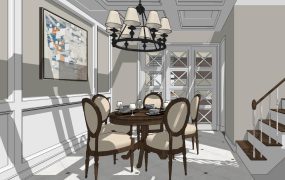 Ground Floor Dining Area and Kitchen Design