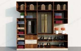Open Wood Wardrobe