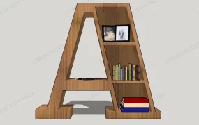 Letter A Shaped Bookcase