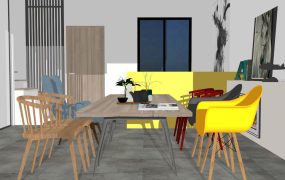 Loft Apartment Dining Room Design