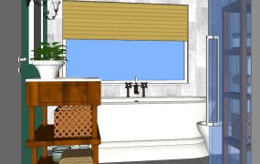 Small Bathroom with Shower and Bath