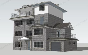 3 Storey House Design With Rooftop