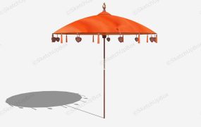 Orange Patio Umbrella