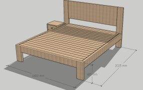Double Bed Frame Design