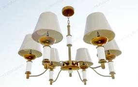 6 Light Retro Chandelier