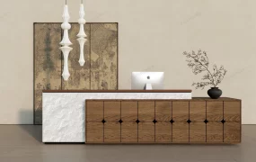 Wabi Sabi Reception Desk