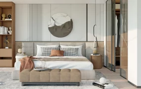 Master Bedroom With Accent Wall Idea