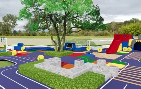 Train Themed Playground