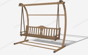 Wood Porch Swing Bench