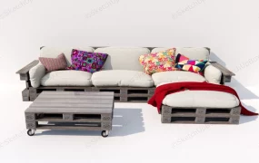 Pallet Sofa And Coffee Table