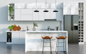 One Wall Kitchen Designs With Island