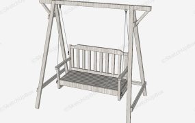 Free Standing Backyard Bench Swing