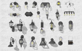 Industrial Style Wall Lights Collection