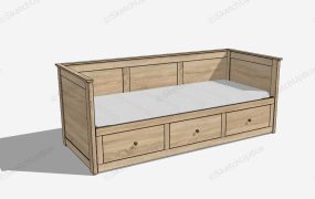 Wood Daybed With Storage
