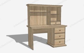 Home Office Desk With Hutch