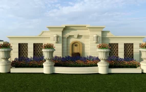 Feature Wall With Garden Bed