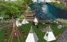 Fantastic Starry Stairway Campground Design