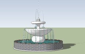 2 Tier Outdoor Water Fountain