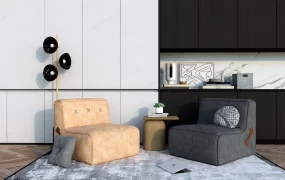 Bean Bag Living Room Set