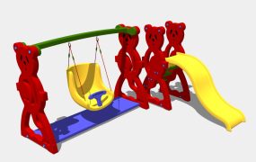 Toddler Indoor Swing and Slide