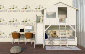 Toddler Room With Slide Bed