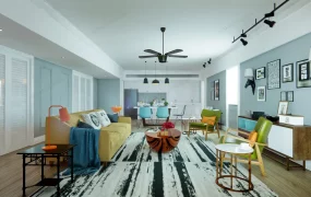 Living Room Dining Room Kitchen Combo