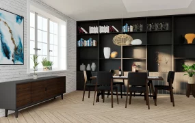 Dark Dining Room Design