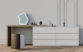 Dressing Table And Dresser Combo Idea