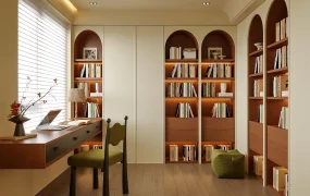 Retro Modern Home Office Design