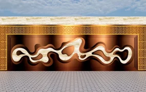 Outdoor Patio Feature Wall