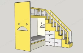 Bunk Bed With Stairs And Storage