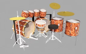 9 Piece Drum Set