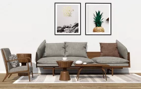 Zen Living Room Furniture Set