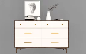 White Modern Dresser
