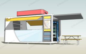 Street Food Kiosk Design Idea