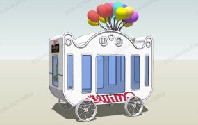 Theme Park Mobile Vending Cart