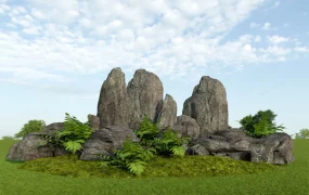 Simple Rock Garden Design