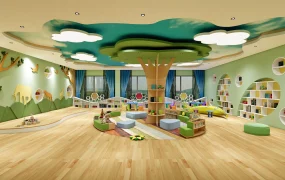Forest Theme Kindergarten Playroom