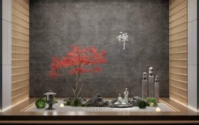Indoor Zen Buddhist Garden
