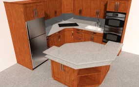 L Shaped Kitchen Layout With Island