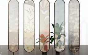 Oriental Style Room Divider Panels