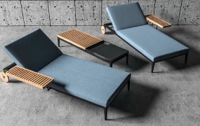 Modern Outdoor Adjustable Chaise Lounge