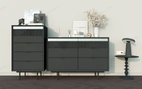 Black Dresser Set