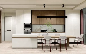 Single Wall Kitchen With Island